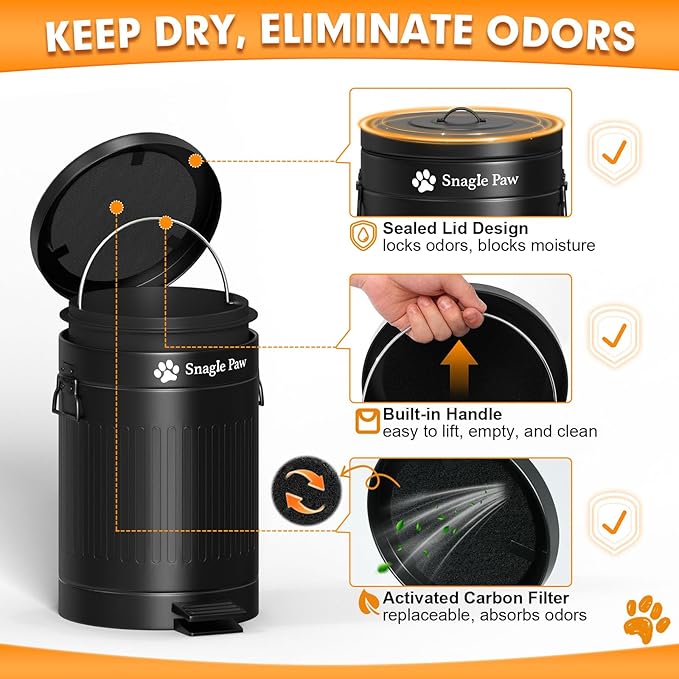 Snagle Paw Metal Dog Pooper Scooper Set, Poop Scooper - Image 4