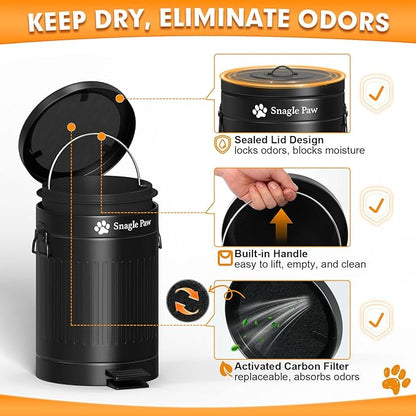 Snagle Paw Metal Dog Pooper Scooper Set, Poop Scooper - Image 4