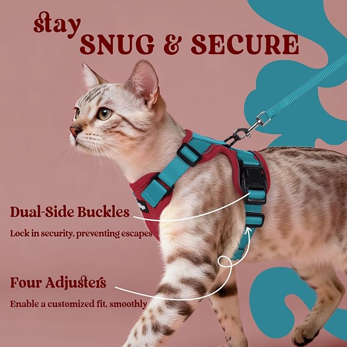 rabbitgoo Cat Harness and Leash Set, Escape Proof Vest Harness - Image 6