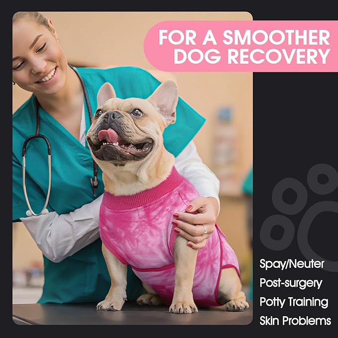 FUAMEY Surgery Recovery Suit for Small Dogs Cats, Dog Surgery Suit Female Spay - Image 3