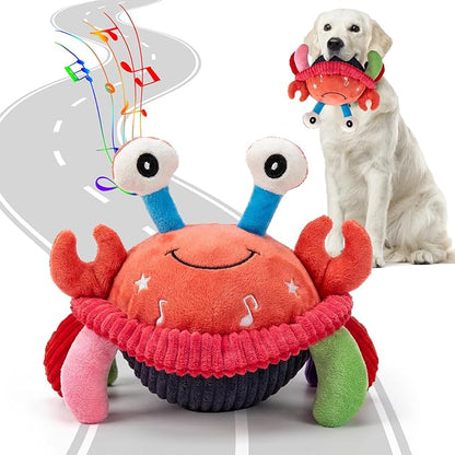 BABORUI Interactive Dog Toys Crab, Jumping Squeaky Dog Toys by BABORUI
