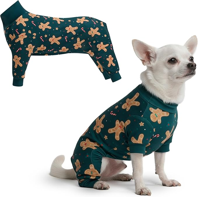 Spark Paws Dog Christmas Pajama, Dog Recovery Suit Male, Ultra-Soft and 4-Way by SparkPaws