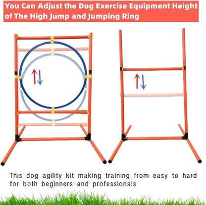 Dog Agility Training Equipment Set, Puppy Jump Training Obstacle Course Starter - Image 3