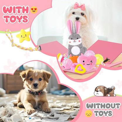 Zeaxuie 23 Pack Pink Puppy Toys - Image 7