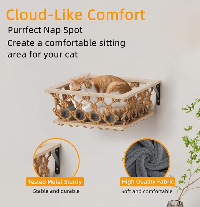 5-in-1 Cat Wall Shelves Set - Image 4