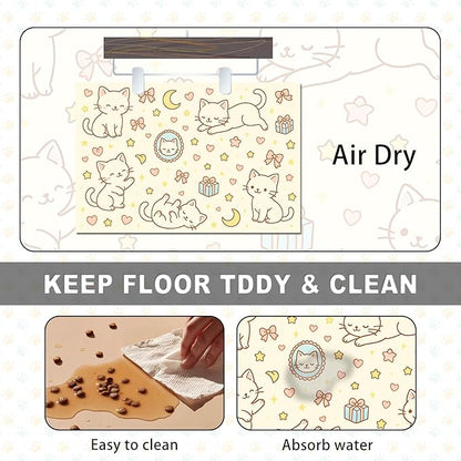HOMETITUTE Cute Sweet Cat Food Mat - Image 6