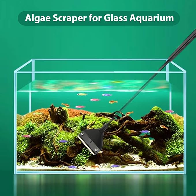 Vimvins Algae Scraper for Glass Aquarium, Aquarium Razor Scraper - Image 3