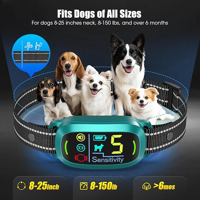 Smart AI Bark Collar for Large Medium Small Dogs, Anti Barking Device - Image 6