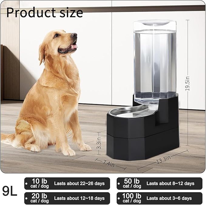 Sfozstra 9L Elevated Dog Water Dispenser - Image 5