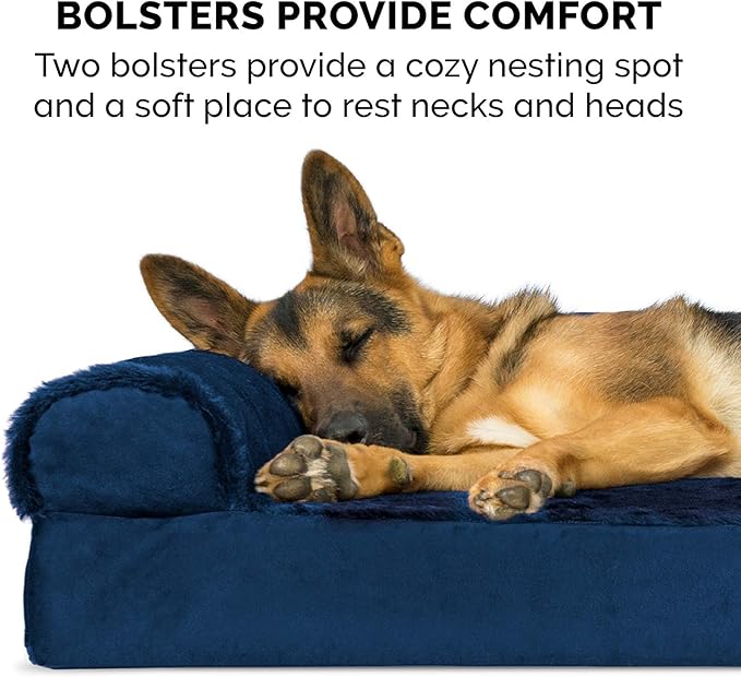 Furhaven Orthopedic Dog Bed for Large Dogs w/ Removable Bolsters & Washable - Image 10