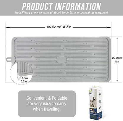 Pet Placemat for Dog and Cat, Mat for Prevent Food and Water Overflow, Portable - Image 2