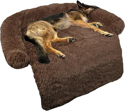 GGIB Calming Dog Bed Fluffy Plush Dog Mat by GGIB