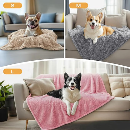 1 Pack 3 Calming Blankets Fluffy Premium Fleece Pet Blanket Soft Sherpa Throw - Image 4