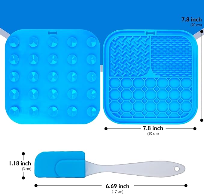 2 PCS Lick Mat for Dogs, Slow Feeder Licking Mat, Anxiety Relief Lick Pad - Image 6