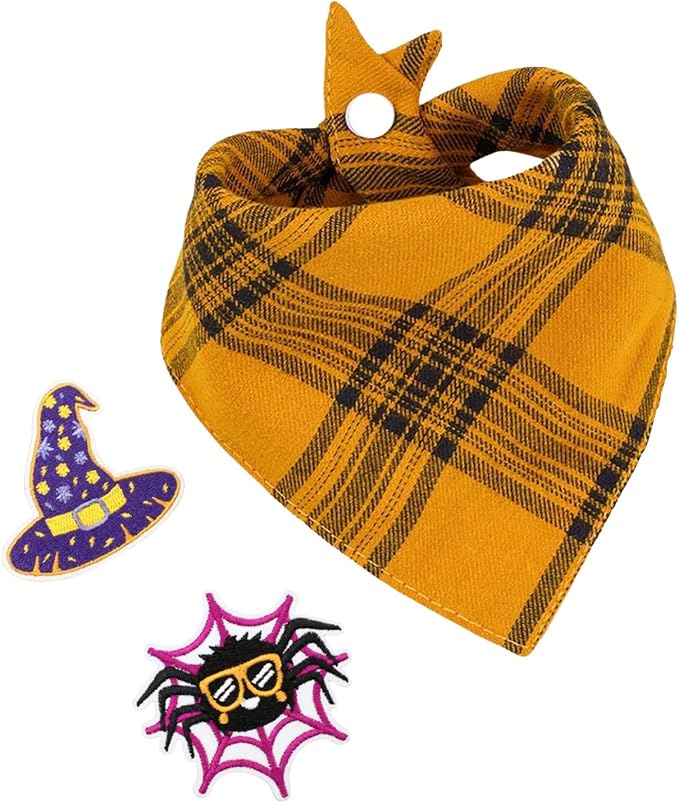 Plaid Dog Bandana by Unknown