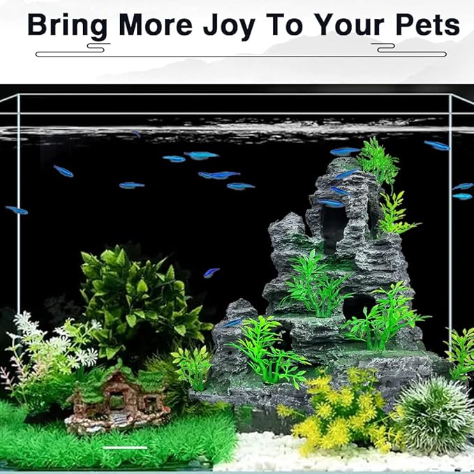 Aquarium Decoration Large and Tall Fish Tank Decor Aquarium Rock Mountain View - Image 2