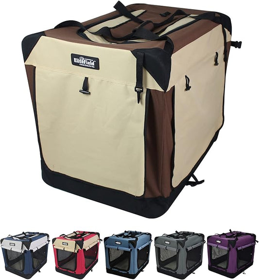 EliteField 4-Door Folding Soft Dog Crate by EliteField