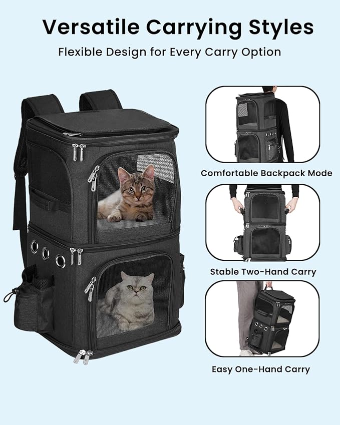 HOVONO Double-Compartment Pet Carrier Backpack - Image 4