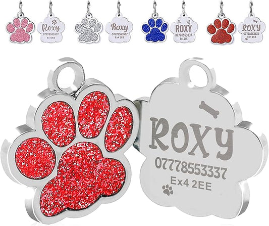 EDSG Cat Dog Tags Personalized for Pets, Dog Name Tags Cat Name ID Tag by EDSG