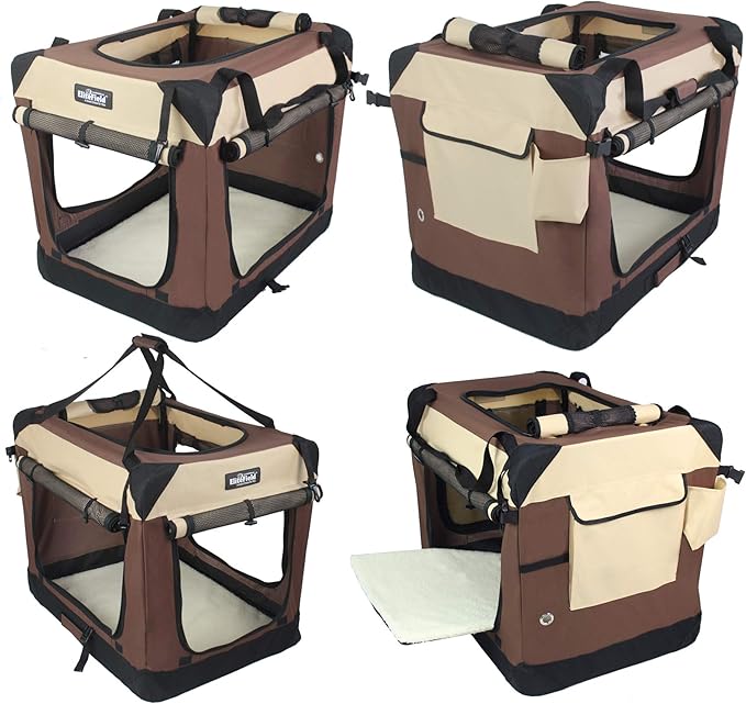 EliteField 4-Door Folding Soft Dog Crate - Image 4