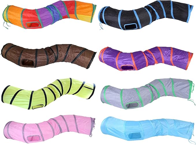 iCAGY Cat Tunnel for Indoor Cats Interactive, Rabbit Tunnel Toys, Pet Toys Play - Image 7