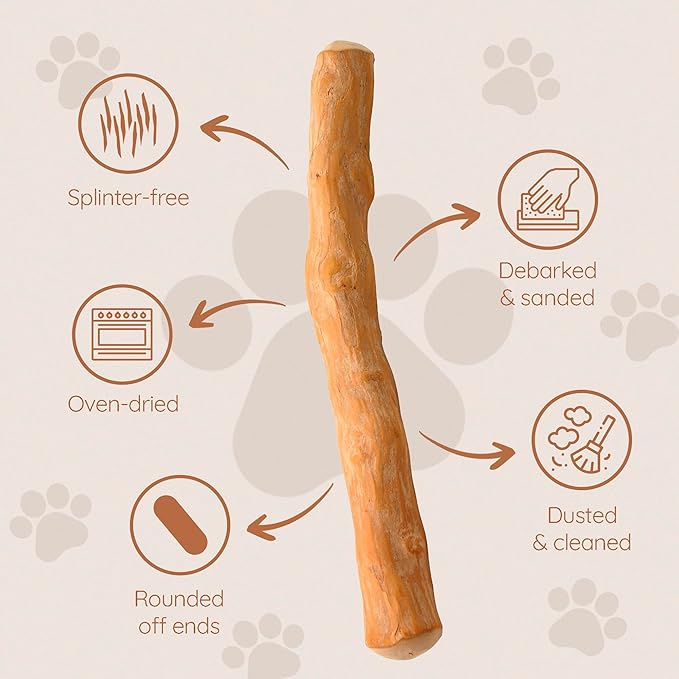 Wildfang® Coffee Wood Dog Chew, XS – Tough Chew Toys - Image 6