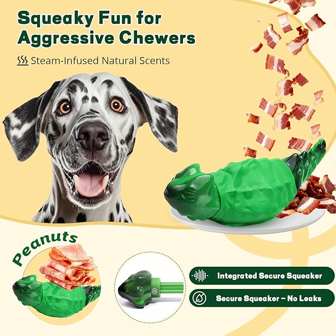 Dog Chew Toys for Aggressive Chewers, Indestructible Lizard Shape Tough Dog Toy - Image 2