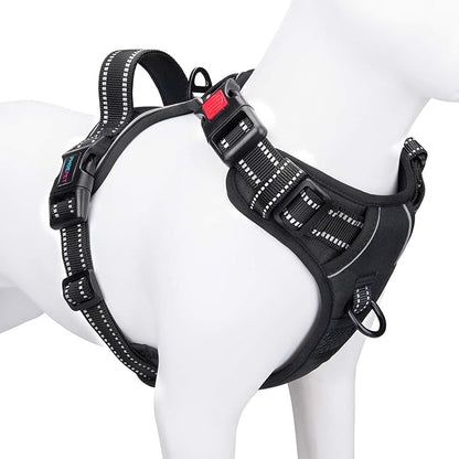 PHOEPET No Pull Dog Harnesses for Small Dogs Reflective Adjustable Front Clip by PHOEPET