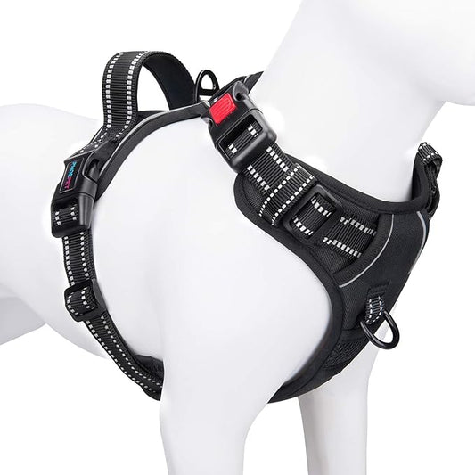 PHOEPET No Pull Dog Harnesses for Small Dogs Reflective Adjustable Front Clip by PHOEPET