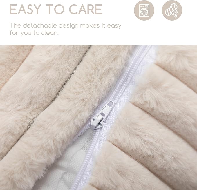 Hollypet Cat Bed Fluffy Plush Multifunctional Double-Layer Machine Washable - Image 7