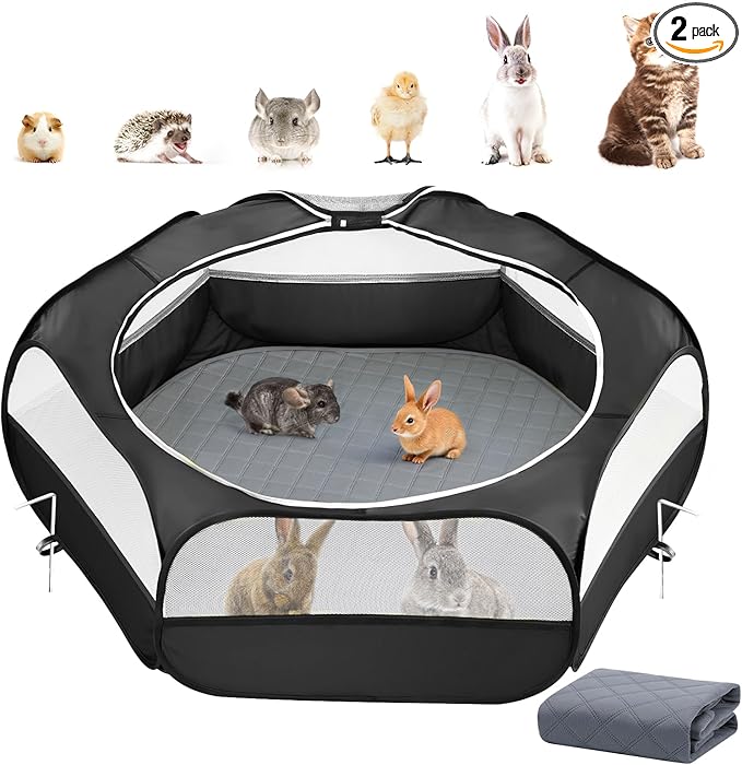 2-in-1 Small Animals Playpen by Pawaboo