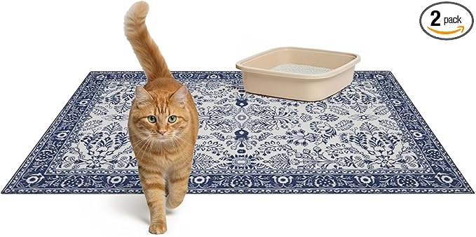 Lovewag Pets Washable Cat Litter Mat 2 PCs by Lovewag