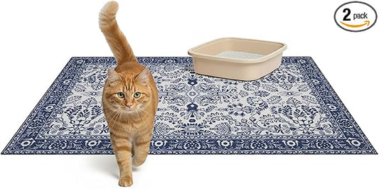 Lovewag Pets Washable Cat Litter Mat 2 PCs by Lovewag
