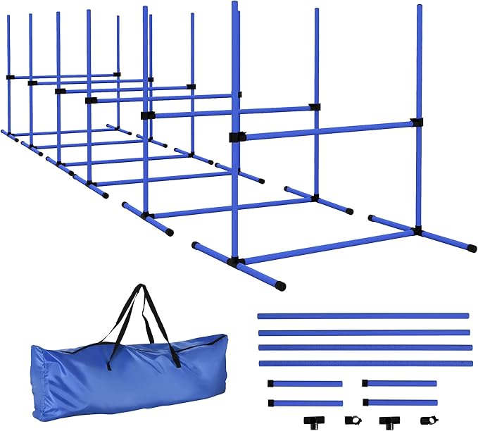 Pawhut Large Size Dog Agility Training Equipment 6KG Gross Wight, Obstacle by PawHut