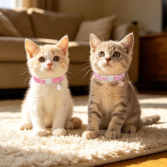 2 Pack Pink Cat Collars - Image 5
