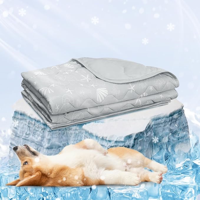 NWK Dog Cooling Blanket, Q-Max>0.345, Ice Silk Cool to Touch Material, - Image 7