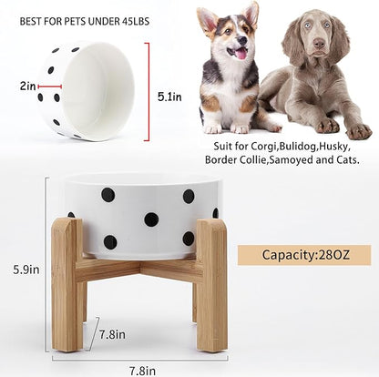 Petygooing 28 OZ Elevated/Raised Ceramic Dog Bowl - Image 3