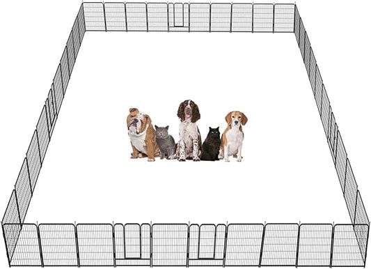 Dog Playpen, 32/40/45 Inch Height in Heavy Duty, Folding Indoor Outdoor by BestForYourPets