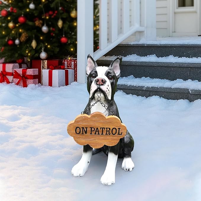 Boston Terrier Dog Garden Statue - Image 8