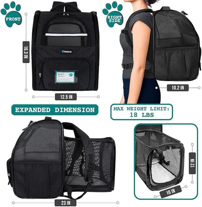 PetAmi Expandable Dog Backpack Carrier - Image 2