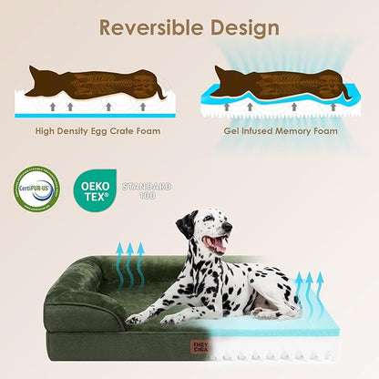 EHEYCIGA Orthopedic Dog Beds for Large Dogs, Waterproof Memory Foam Large Dog - Image 4