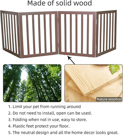 Dog Gate Indoor, Freestanding Dog Fence - Image 6