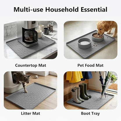 Mateeylife Under Sink Mats for Kitchen Waterproof 31"X22", Undersink - Image 6