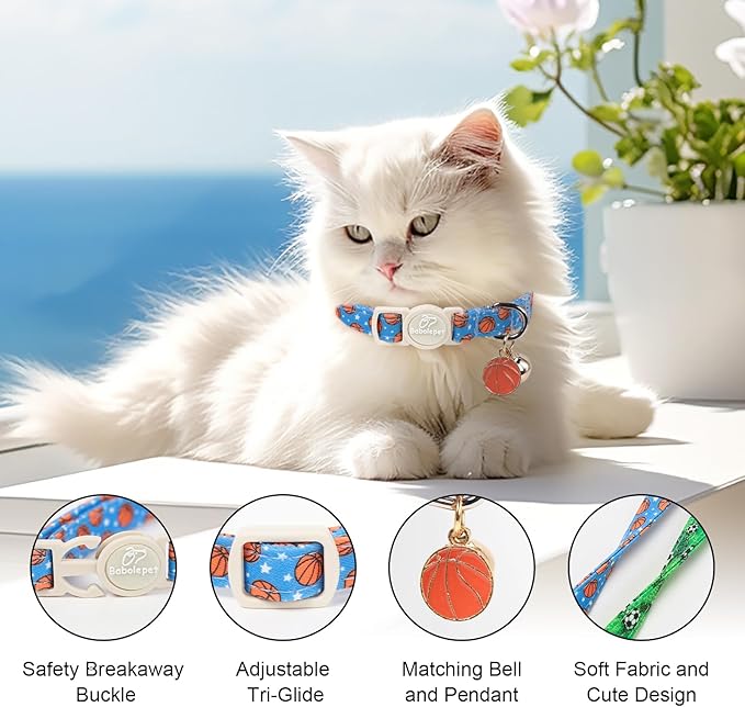 2 Pack Boy Cat Collars - Image 3