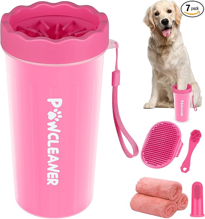 Professional 7 in 1 Dog Paw Cleaner by Comotech