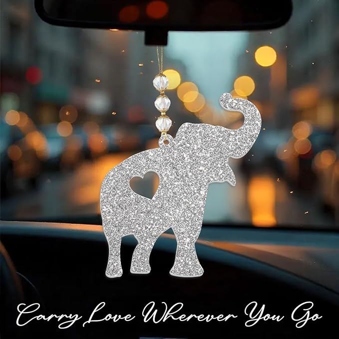 Set2 Elephant Ornament, Meaningful Christmas Ornaments - Image 2
