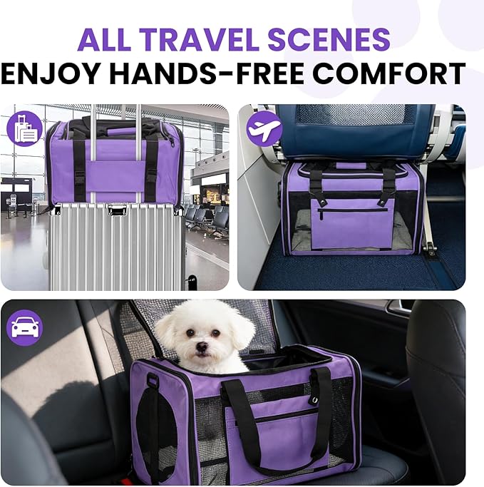 Expandable Cat Carrier Airline Approved Soft-Sided Pet Travel Carrier - Image 8