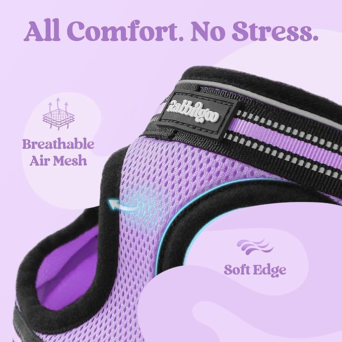 rabbitgoo Cat Harness and Leash, Step-in Escape Proof Kitten Harness Set - Image 7