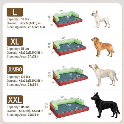 Comfort Expression Large Dog Bed Orthopedic -Washable XL Dog Beds Waterproof - Image 7