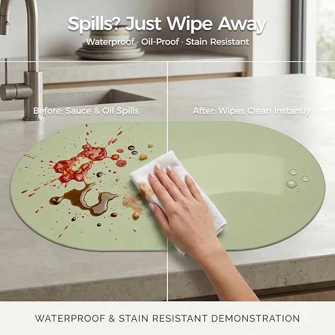 Premium Thick Silicone Placemat，Heat & Oil Resistant, Non-Slip Table Mat - Image 5